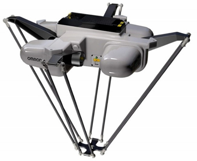 Slika Paralelni roboti v stropni (inverzni) izvedbi - OMRON serije iX3 in iX4